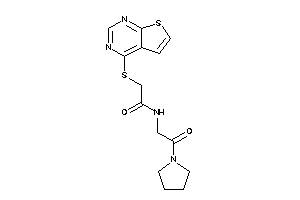 N-(2-keto-2-pyrrolidino-ethyl)-2-(thieno[2,3-d]pyrimidin-4-ylthio)acetamide