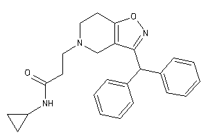 3-(3-benzhydryl-6,7-dihydro-4H-isoxazolo[4,5-c]pyridin-5-yl)-N-cyclopropyl-propionamide