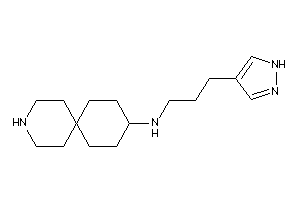 9-azaspiro[5.5]undecan-3-yl-[3-(1H-pyrazol-4-yl)propyl]amine