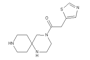 2-thiazol-5-yl-1-(1,4,9-triazaspiro[5.5]undecan-4-yl)ethanone