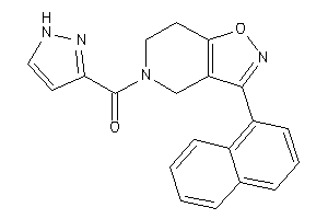 [3-(1-naphthyl)-6,7-dihydro-4H-isoxazolo[4,5-c]pyridin-5-yl]-(1H-pyrazol-3-yl)methanone