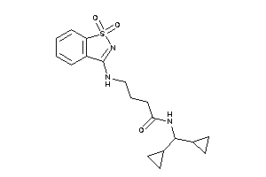 N-(dicyclopropylmethyl)-4-[(1,1-diketo-1,2-benzothiazol-3-yl)amino]butyramide