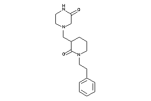 4-[(2-keto-1-phenethyl-3-piperidyl)methyl]piperazin-2-one