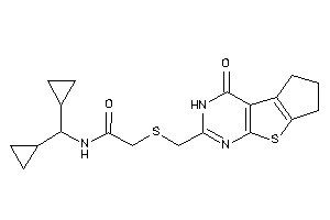 N-(dicyclopropylmethyl)-2-[(ketoBLAHyl)methylthio]acetamide