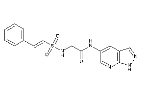 N-(1H-pyrazolo[3,4-b]pyridin-5-yl)-2-(styrylsulfonylamino)acetamide