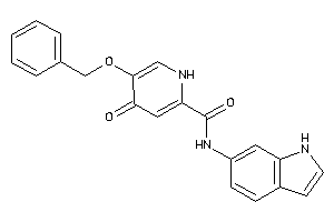 5-benzoxy-N-(1H-indol-6-yl)-4-keto-1H-pyridine-2-carboxamide