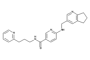 N-[3-(2-pyridyl)propyl]-6-(1-pyrindan-3-ylmethylamino)nicotinamide