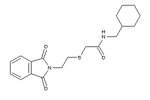 N-(cyclohexylmethyl)-2-(2-phthalimidoethylthio)acetamide