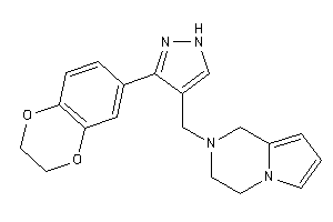 2-[[3-(2,3-dihydro-1,4-benzodioxin-7-yl)-1H-pyrazol-4-yl]methyl]-3,4-dihydro-1H-pyrrolo[1,2-a]pyrazine