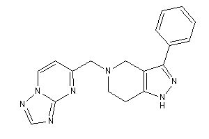 Image of 5-[(3-phenyl-1,4,6,7-tetrahydropyrazolo[4,3-c]pyridin-5-yl)methyl]-[1,2,4]triazolo[1,5-a]pyrimidine