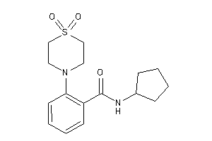 N-cyclopentyl-2-(1,1-diketo-1,4-thiazinan-4-yl)benzamide