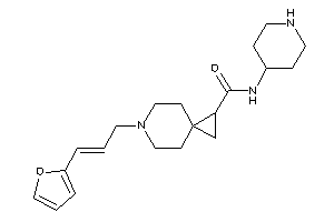 6-[3-(2-furyl)allyl]-N-(4-piperidyl)-6-azaspiro[2.5]octane-2-carboxamide