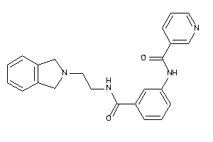 N-[3-(2-isoindolin-2-ylethylcarbamoyl)phenyl]nicotinamide