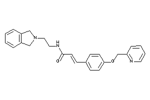 N-(2-isoindolin-2-ylethyl)-3-[4-(2-pyridylmethoxy)phenyl]acrylamide