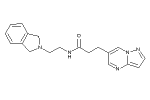 N-(2-isoindolin-2-ylethyl)-3-pyrazolo[1,5-a]pyrimidin-6-yl-propionamide