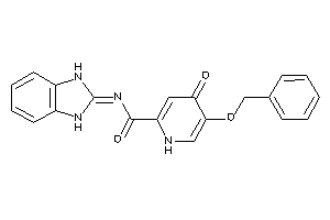 Image of 5-benzoxy-N-(1,3-dihydrobenzimidazol-2-ylidene)-4-keto-1H-pyridine-2-carboxamide