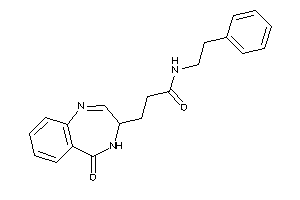 3-(5-keto-3,4-dihydro-1,4-benzodiazepin-3-yl)-N-phenethyl-propionamide