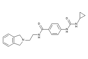 4-(cyclopropylcarbamoylamino)-N-(2-isoindolin-2-ylethyl)benzamide