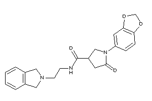 1-(1,3-benzodioxol-5-yl)-N-(2-isoindolin-2-ylethyl)-5-keto-pyrrolidine-3-carboxamide