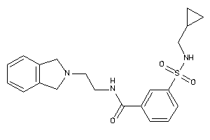 3-(cyclopropylmethylsulfamoyl)-N-(2-isoindolin-2-ylethyl)benzamide