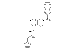 N-[[7-(benzofuran-2-carbonyl)-6,8-dihydro-5H-2,7-naphthyridin-4-yl]methyl]-2-(2-thienyl)acetamide