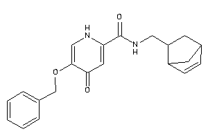 5-benzoxy-N-(5-bicyclo[2.2.1]hept-2-enylmethyl)-4-keto-1H-pyridine-2-carboxamide