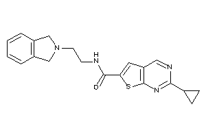 2-cyclopropyl-N-(2-isoindolin-2-ylethyl)thieno[2,3-d]pyrimidine-6-carboxamide