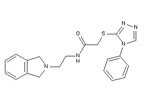 N-(2-isoindolin-2-ylethyl)-2-[(4-phenyl-1,2,4-triazol-3-yl)thio]acetamide