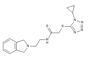 2-[(1-cyclopropyltetrazol-5-yl)thio]-N-(2-isoindolin-2-ylethyl)acetamide