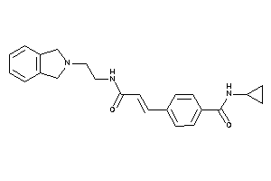 N-cyclopropyl-4-[3-(2-isoindolin-2-ylethylamino)-3-keto-prop-1-enyl]benzamide