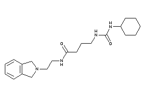 4-(cyclohexylcarbamoylamino)-N-(2-isoindolin-2-ylethyl)butyramide