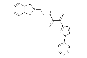 N-(2-isoindolin-2-ylethyl)-2-keto-2-(1-phenylpyrazol-4-yl)acetamide