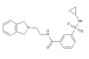 3-(cyclopropylsulfamoyl)-N-(2-isoindolin-2-ylethyl)benzamide