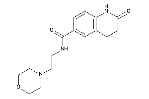 2-keto-N-(2-morpholinoethyl)-3,4-dihydro-1H-quinoline-6-carboxamide