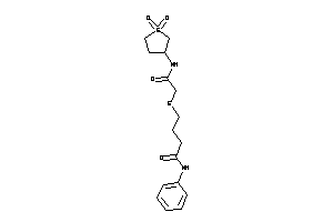 4-[[2-[(1,1-diketothiolan-3-yl)amino]-2-keto-ethyl]thio]-N-phenyl-butyramide