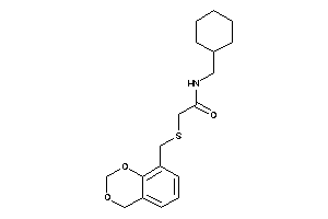 2-(4H-1,3-benzodioxin-8-ylmethylthio)-N-(cyclohexylmethyl)acetamide