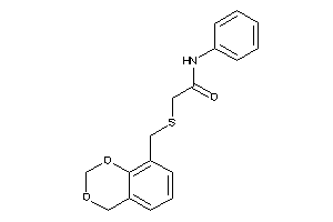 2-(4H-1,3-benzodioxin-8-ylmethylthio)-N-phenyl-acetamide