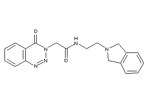 N-(2-isoindolin-2-ylethyl)-2-(4-keto-1,2,3-benzotriazin-3-yl)acetamide