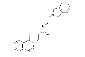 N-(2-isoindolin-2-ylethyl)-3-(4-keto-1,2,3-benzotriazin-3-yl)propionamide