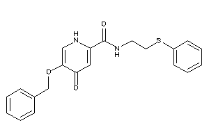 5-benzoxy-4-keto-N-[2-(phenylthio)ethyl]-1H-pyridine-2-carboxamide