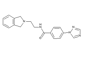 N-(2-isoindolin-2-ylethyl)-4-(1,2,4-triazol-1-yl)benzamide