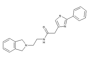 N-(2-isoindolin-2-ylethyl)-2-(2-phenylthiazol-4-yl)acetamide