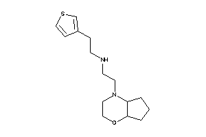 2-(3,4a,5,6,7,7a-hexahydro-2H-cyclopenta[b][1,4]oxazin-4-yl)ethyl-[2-(3-thienyl)ethyl]amine