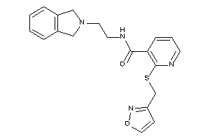 N-(2-isoindolin-2-ylethyl)-2-(isoxazol-3-ylmethylthio)nicotinamide