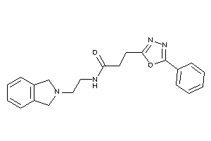 N-(2-isoindolin-2-ylethyl)-3-(5-phenyl-1,3,4-oxadiazol-2-yl)propionamide