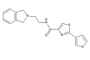 N-(2-isoindolin-2-ylethyl)-2-(3-thienyl)thiazole-4-carboxamide