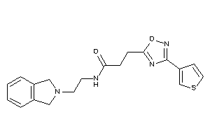 N-(2-isoindolin-2-ylethyl)-3-[3-(3-thienyl)-1,2,4-oxadiazol-5-yl]propionamide