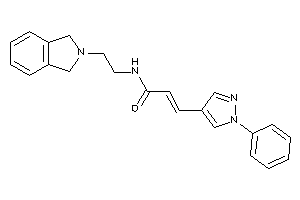 N-(2-isoindolin-2-ylethyl)-3-(1-phenylpyrazol-4-yl)acrylamide