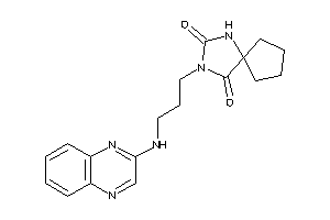 3-[3-(quinoxalin-2-ylamino)propyl]-1,3-diazaspiro[4.4]nonane-2,4-quinone