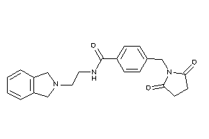 N-(2-isoindolin-2-ylethyl)-4-(succinimidomethyl)benzamide